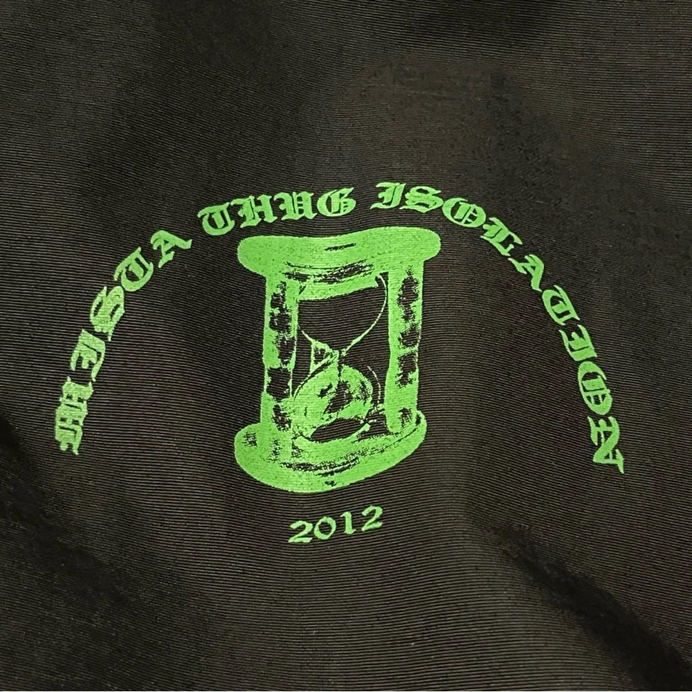 Lil Ugly Mane “Mista Thug Isolation” Black Green Windbreaker - Picture 3 of 3